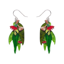 Load image into Gallery viewer, Red Gum Blossom Drop Earrings - Erstwilder Australiana