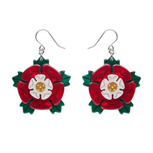 Load image into Gallery viewer, Tudor Rose Drop Earrings - Erstwilder London Calling