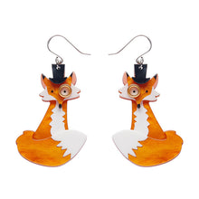 Load image into Gallery viewer, Felix the Fox Drop Earrings - Erstwilder London Calling