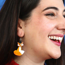 Load image into Gallery viewer, Felix the Fox Drop Earrings - Erstwilder London Calling