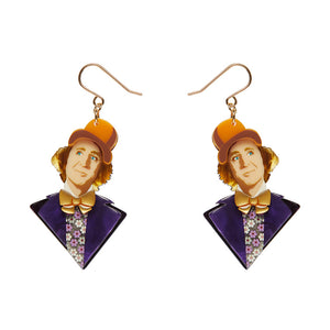 Mr Wonka Drop Earrings - Erstwilder x Willy Wonka & The Chocolate Factory