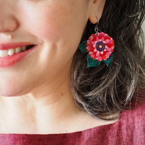 Dazzling Dahlia Drop Earrings - Erstwilder x Jocelyn Proust