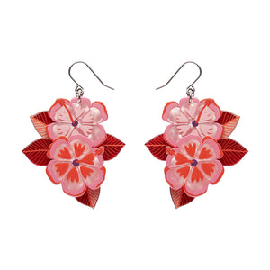 Halcyon Hibiscus Drop Earrings - Erstwilder x Jocelyn Proust