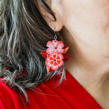 Load image into Gallery viewer, Halcyon Hibiscus Drop Earrings - Erstwilder x Jocelyn Proust