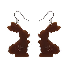 Load image into Gallery viewer, Cocoa the Bunny Drop Earrings - Erstwilder Easter Treats