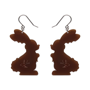 Cocoa the Bunny Drop Earrings - Erstwilder Easter Treats