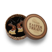 Load image into Gallery viewer, Cocoa the Bunny Drop Earrings - Erstwilder Easter Treats