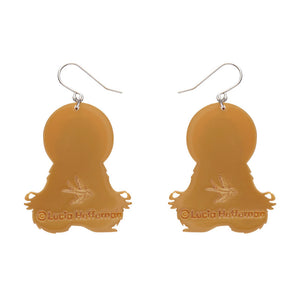 The Yoga Chick Drop Earrings - Erstwilder x Lucia Heffernan