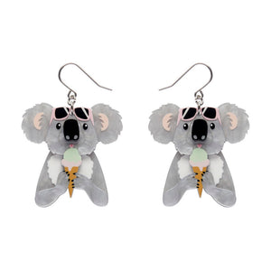The Sweetest Koala Drop Earrings - Erstwilder x Lucia Heffernan
