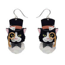 Load image into Gallery viewer, The Posh Pussycat Drop Earrings - Erstwilder x Lucia Heffernan