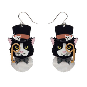 The Posh Pussycat Drop Earrings - Erstwilder x Lucia Heffernan