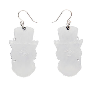 The Posh Pussycat Drop Earrings - Erstwilder x Lucia Heffernan