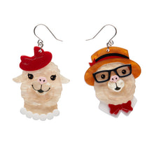 Load image into Gallery viewer, The Enamoured Alpacas Drop Earrings - Erstwilder x Lucia Heffernan