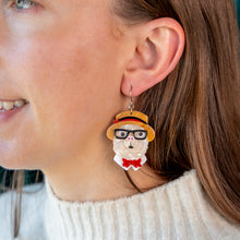 Load image into Gallery viewer, The Enamoured Alpacas Drop Earrings - Erstwilder x Lucia Heffernan