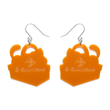 Load image into Gallery viewer, Cozy Custard Cat Drop Earrings - Erstwilder x Strawberry Shortcake