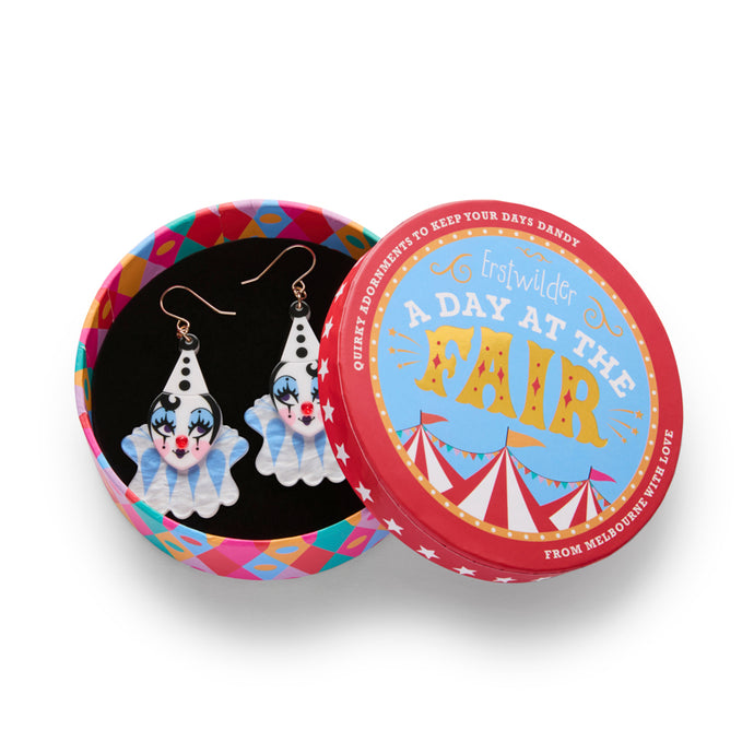 Send in the Clown Drop Earrings - Erstwilder A Day At The Fair