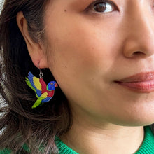 Load image into Gallery viewer, Lulu the Lorikeet Earrings - Erstwilder Australiana 2025