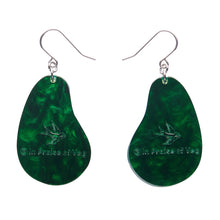 Load image into Gallery viewer, Avocado Affair Drop Earrings - Erstwilder In Praise Of Veg