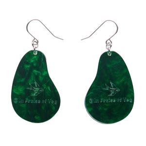 Avocado Affair Drop Earrings - Erstwilder In Praise Of Veg