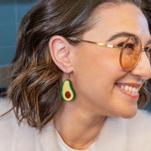 Load image into Gallery viewer, Avocado Affair Drop Earrings - Erstwilder In Praise Of Veg