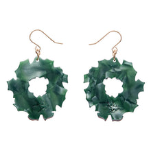 Load image into Gallery viewer, Forest Wreath Drop Earrings - Erstwilder Merry Menagerie
