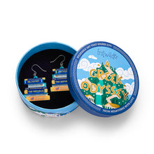 Load image into Gallery viewer, Words of the Wise Drop Earrings - Erstwilder A Greek Odyssey