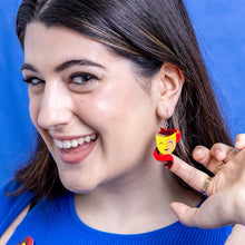 Load image into Gallery viewer, Comedy &amp; Tragedy Drop Earrings - Erstwilder A Greek Odyssey