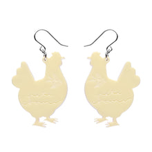 Load image into Gallery viewer, Clara the Chicken Drop Earrings - Erstwilder x Pete Cromer Easter