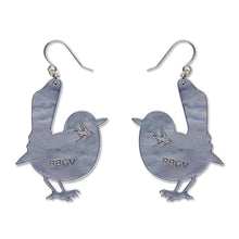 Load image into Gallery viewer, Superb Fairy Wren Drop Earrings - Erstwilder x Royal Botanic Gardens Victoria