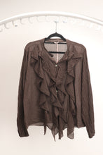 Load image into Gallery viewer, Chocolate Cotton Blouse