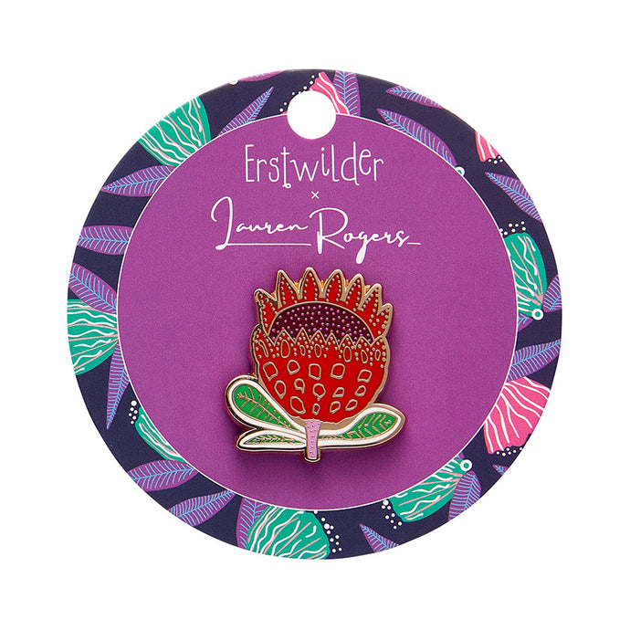 Prophetic Protea Enamel Pin - Erstwilder x Lauren Rogers