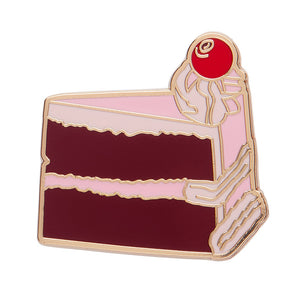 Romance Isn't Dead Cake Enamel Pin - Erstwilder x Katherine Sabbath