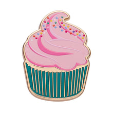 Load image into Gallery viewer, Iced Cupcake Enamel Pin - Erstwilder x Katherine Sabbath