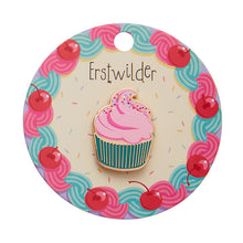 Load image into Gallery viewer, Iced Cupcake Enamel Pin - Erstwilder x Katherine Sabbath