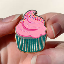 Load image into Gallery viewer, Iced Cupcake Enamel Pin - Erstwilder x Katherine Sabbath