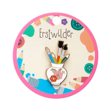 Load image into Gallery viewer, Strokes of Genius Enamel Pin - Erstwilder Arts &amp; Crafts