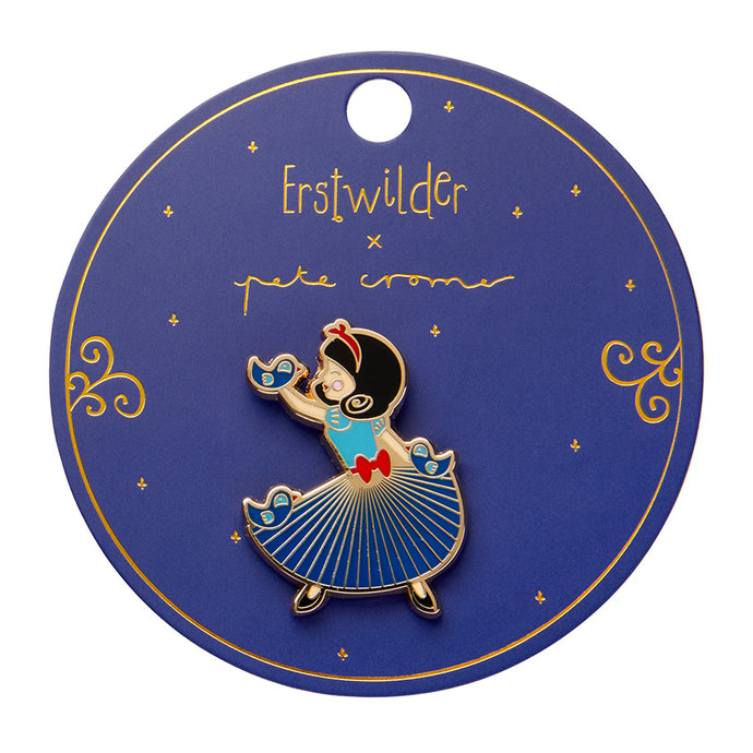 White as Snow Enamel Pin - Erstwilder x Pete Cromer 'Fairy Tales'