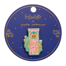 Load image into Gallery viewer, Let Your Hair Down Enamel Pin - Erstwilder x Pete Cromer &#39;Fairy Tales&#39;