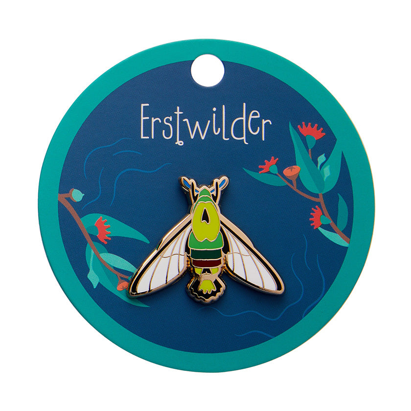 Glimmer the Hawk Moth Enamel Pin - Erstwilder Australiana