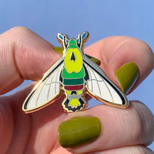 Load image into Gallery viewer, Glimmer the Hawk Moth Enamel Pin - Erstwilder Australiana