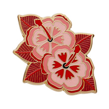 Load image into Gallery viewer, Halcyon Hibiscus Enamel Pin - Erstwilder x Jocelyn Proust