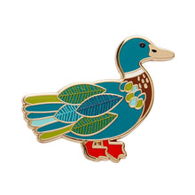 Load image into Gallery viewer, Mighty Mallard Enamel Pin - Erstwilder x Jocelyn Proust