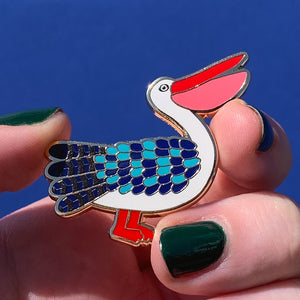 Pelican Perfection Enamel Pin - Erstwilder x Jocelyn Proust