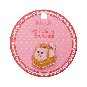 Cozy Custard Cat Enamel Pin - Erstwilder x Strawberry Shortcake