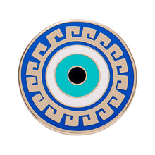 Load image into Gallery viewer, Evil Eye Amulet Enamel Pin - Erstwilder A Greek Odyssey