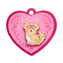 Load image into Gallery viewer, Valentino Pupperino Enamel Pin - Erstwilder Sweet Valentine