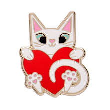 Load image into Gallery viewer, Kalila Kitty Enamel Pin - Erstwilder Sweet Valentine
