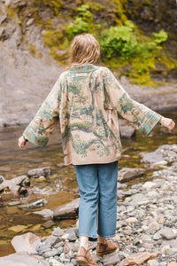 'Earth & Sky' Fleece Cottage Cardigan Jacket - Market of Stars