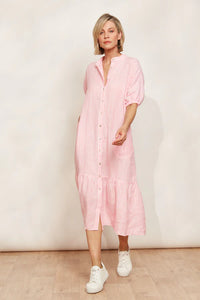 Cameo Sojourn Stripe Linen Dress