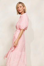 Load image into Gallery viewer, Cameo Sojourn Stripe Linen Dress